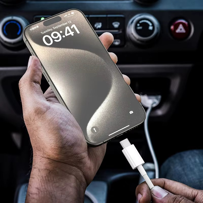 GeydrQ USB-A auf USB-C Ladekabel 30W Datenkabel für Samsung, Huawei und Xiaomi in Schwarz oder Weiß - Bild 3