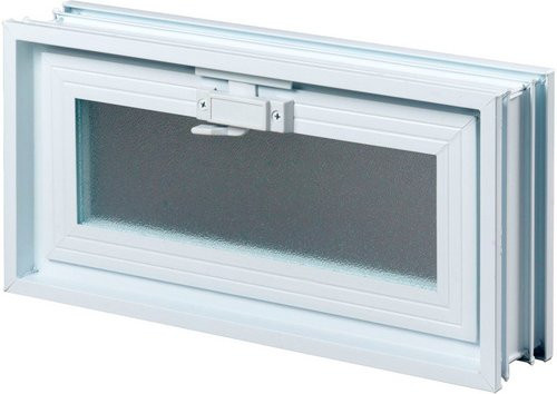 Fuchs Design Lüftungsfenster in Weiss mit einem Wärmedurchgangskoeffizienten von 2,9 W/mK, B/H/T: 48 x 24 x 8 cm - Bild 1