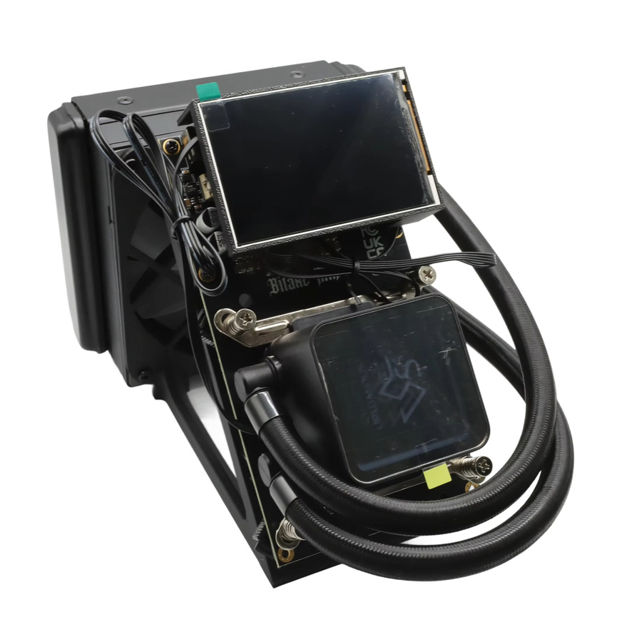 NerdQaxe++ Hydro Open-Source Bitcoin-Miner mit großem Display und 2.4G WiFi in Schwarz - Bild 3