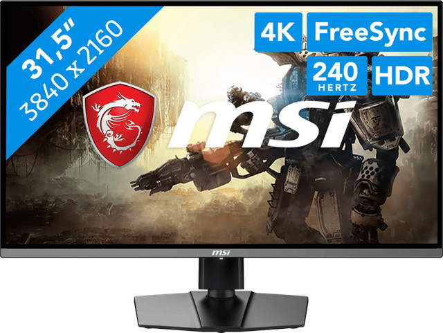 MSI MPG 321URXDE QD-OLED Gaming-Monitor, 31.5 Zoll, 4K UltraHD, 240 Hz, Schwarz - Bild 1