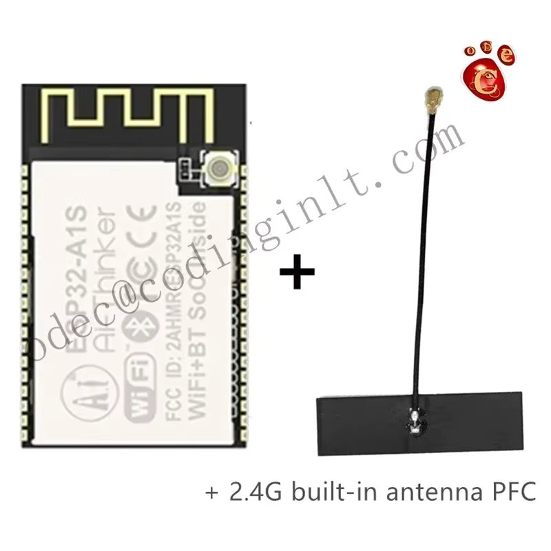 ODEC ESP32-A1S WiFi-Audiomodul mit Dual-Antenne in Schwarz - Bild 2