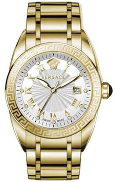 Versace Herrenuhr, Quarz, Edelstahl, 42 mm, Weiß, 5 ATM - Bild 1