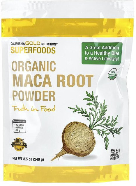 California Gold Nutrition Bio-Maca-Wurzelpulver 240 g - Bild 1