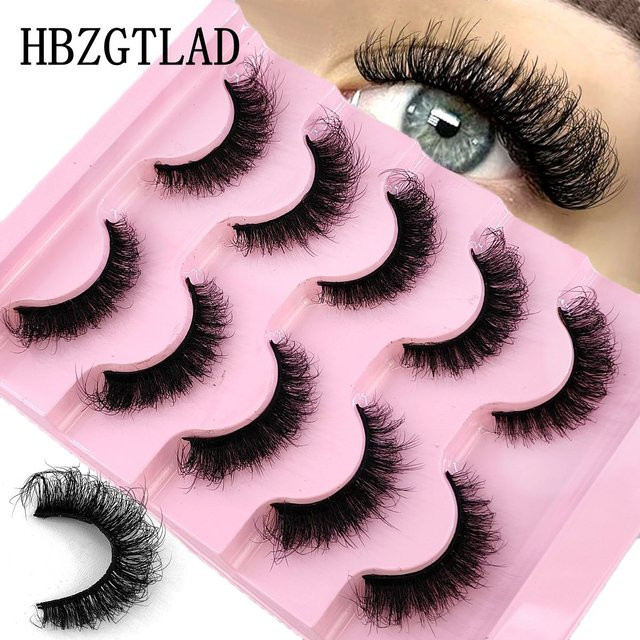 Ams Falsche Wimpern, 5 Paar, Natürlich - Bild 1