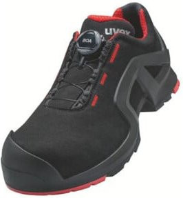Uvex Halbschuhe Support S3 in Schwarz Rot Größe 48 Weite 10 - Bild 1