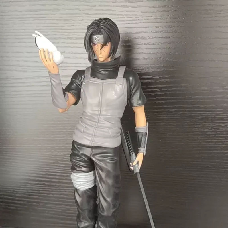 Bandai Naruto Itachi Uchiha Dekoration Figur Schwarz handgefertigte Statue - Bild 3