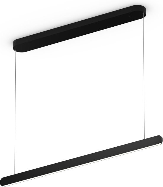Occhio Mito linear volo 100 up LED-Pendelleuchte in Schwarz matt mit Occhio air Modul und x-tra warm LED (2200K - 3500K) für die Tischbeleuchtung - Bild 1
