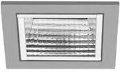 Brumberg LED-Einbauleuchte quadratisch in Silber und Weiß mit warmweißem Licht - Bild 1