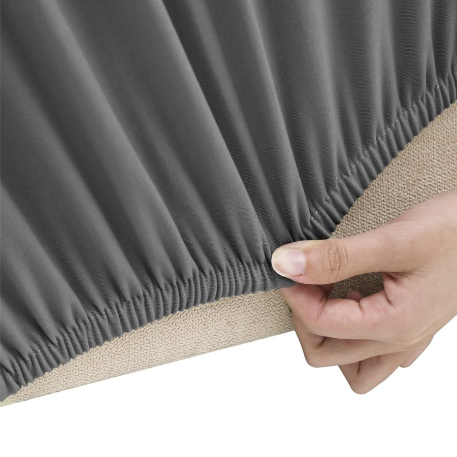 vidaXL Stretch Sofahusse für 3-Sitzer, Anthrazit, Polyester-Jersey - Bild 5