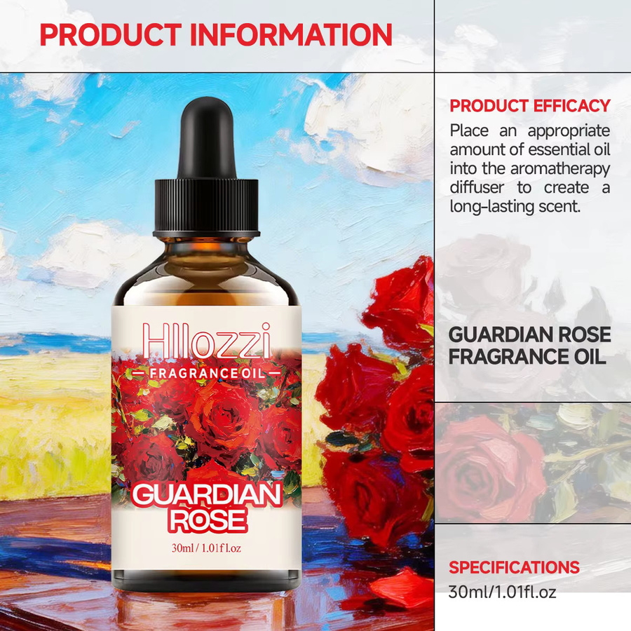 Hllozzi Guardian Rose Duftöl, Unisex, für Gesicht, Körper und Haare - Bild 4