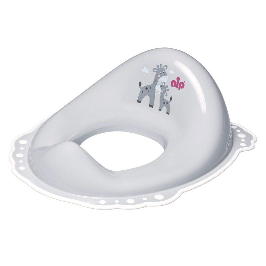 Nip Toilettensitz Giraffe in Grau und Weiß mit rutschfester Oberfläche B/T/H: 38 x 32 x 15 cm - Bild 1