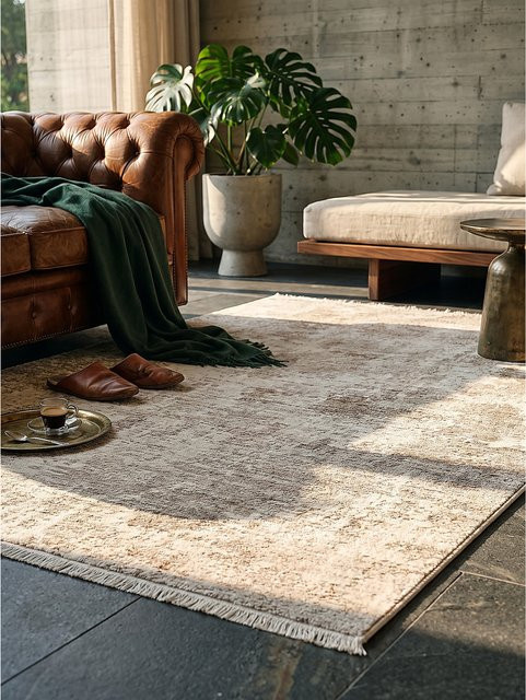Pflegeleichter Teppich Kadima Design von SCRIVIA in Beige, B x T: 160 x 230 cm - Bild 1
