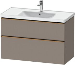 Duravit Waschtischunterschrank D-Neo beige matt, B: 98,4 cm, T: 45,2 cm, H: 62,5 cm - Bild 1