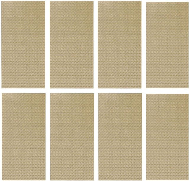 Yiran toy Grundplatten, 8-teiliges Set, khaki, ab 6 Jahren - Bild 1