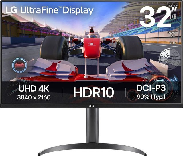 LG 32UR550K-B Monitor mit 32 Zoll (81 cm), 4K UHD Auflösung, VA-Panel, 60 Hz, Schwarz - Bild 1