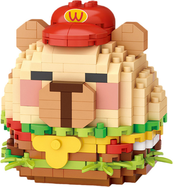 LOZ Food Series Popcorn Burger, Bausteine, ab 14 Jahren - Bild 1