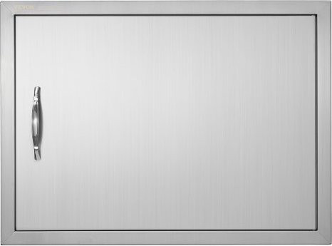 VEVOR Grill-Zugangstür aus Edelstahl für Grillstationen und Außenküchen, B/H: 685 x 508 mm - Bild 1