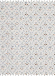 Quenin Fabric Myosotis Textil Stoff mit floralem Design in Blau Nattier - Bild 1