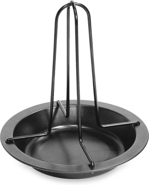 Fackelmann Hähnchenbräter aus Carbonstahl, Schwarz, Rund, Durchmesser: 19 cm - Bild 1
