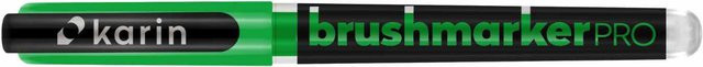 Karin Brushmarker PRO Neon Green 6111 Brushmarker mit Nylonspitze - Bild 1