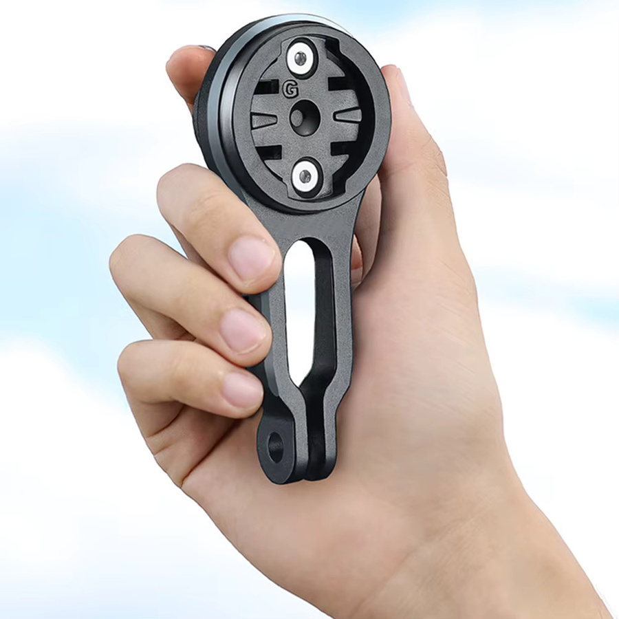 SPORTARC Fahrradcomputerhalterung aus Aluminiumlegierung in Schwarz für Garmin und Wahoo mit integrierter Lenker-GPS- und Licht-Kombihalterung - Bild 5