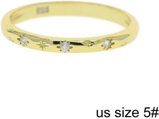 Ring 925 Silber, Zirkonia, Damen, Tiny Star - Bild 1