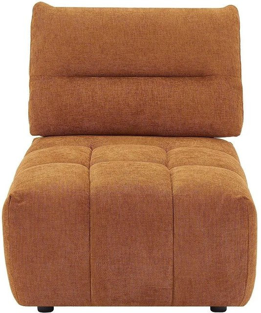 Vente-unique Sessel Apoliu mit gerader Rückenlehne in Terracotta, Breite: 86 cm - Bild 1