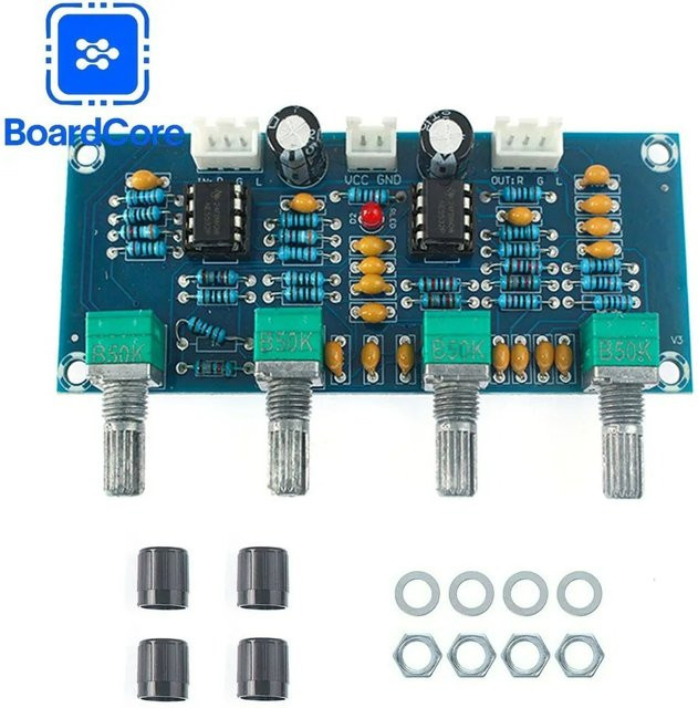 YTDMEN XH-A901 Vorverstärker mit Höhenbass- und Lautstärkeregelung NE5532 Tone Board in Blau - Bild 1