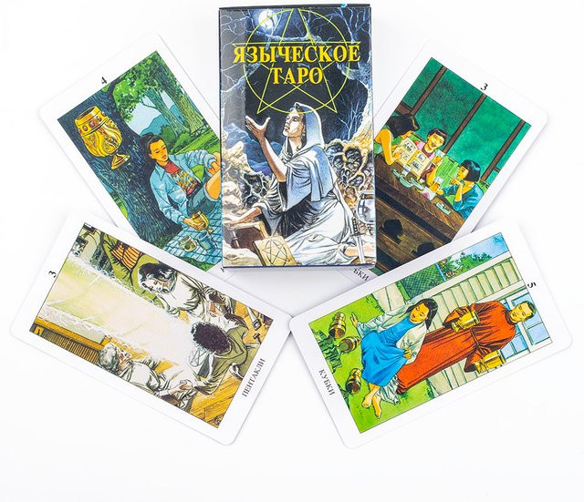 Pagan Tarot, Russisches Visions-Tarot-Deck, 78-teiliges Set, Partyspiel - Bild 1
