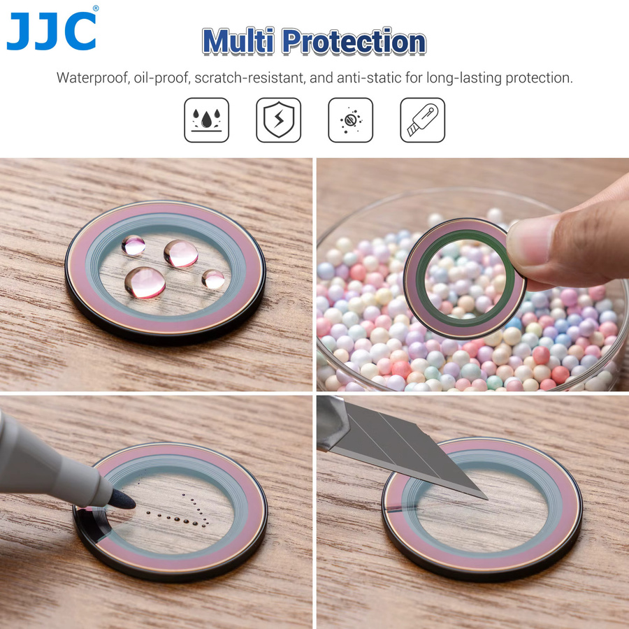JJC Magnetischer UV-Filter mit Objektivdeckel für Fujifilm X-HF1 in Schwarz, L39 Antireflexions-Filter aus optischem Glas - Bild 6