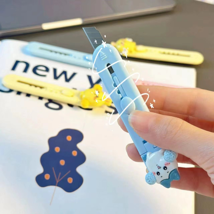 Jiyi Universalmesser mit niedlichem Cartoon-Design für Bastelarbeiten und zum Paketöffnen - Bild 4