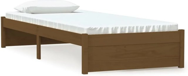 vidaXL Massivholzbett aus Kiefernholz in Honigbraun, B/T/H: 75 x 190 x 80,5 cm - Bild 1