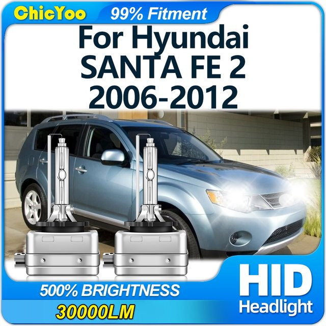 ChicYoo D1S Xenon Scheinwerfer Lampen 6000K Silber für Hyundai Santa Fe 2 (2006-2012) - Bild 1