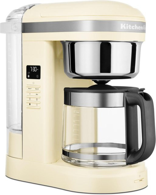 KitchenAid Filterkaffeemaschine in Beige mit Glaskanne und Timer - Bild 1