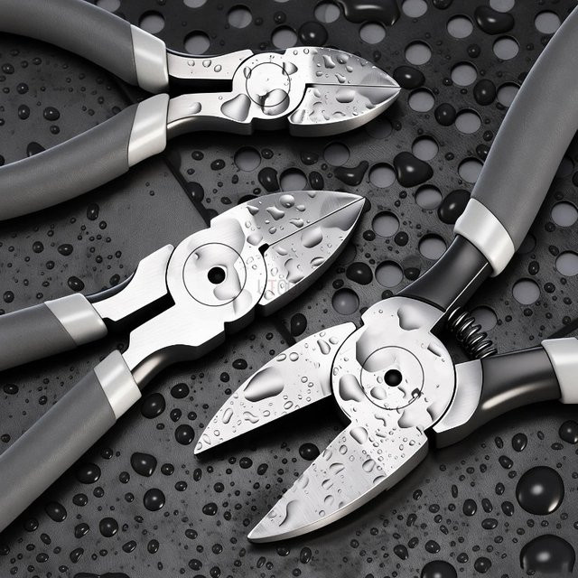 LTOOLS Diagonalschneidezange aus Hochhärte-Stahl in Silber für Modellbau und Industrie - Bild 1