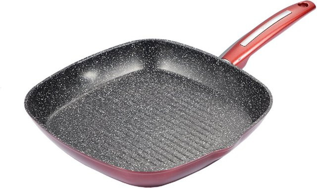 Schäfer Grillpfanne mit Keramikbeschichtung in Rot - Bild 1