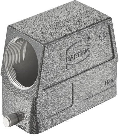 Harting Tüllengehäuse 19 37 016 0548 aus Aluminium in Grau - Bild 1