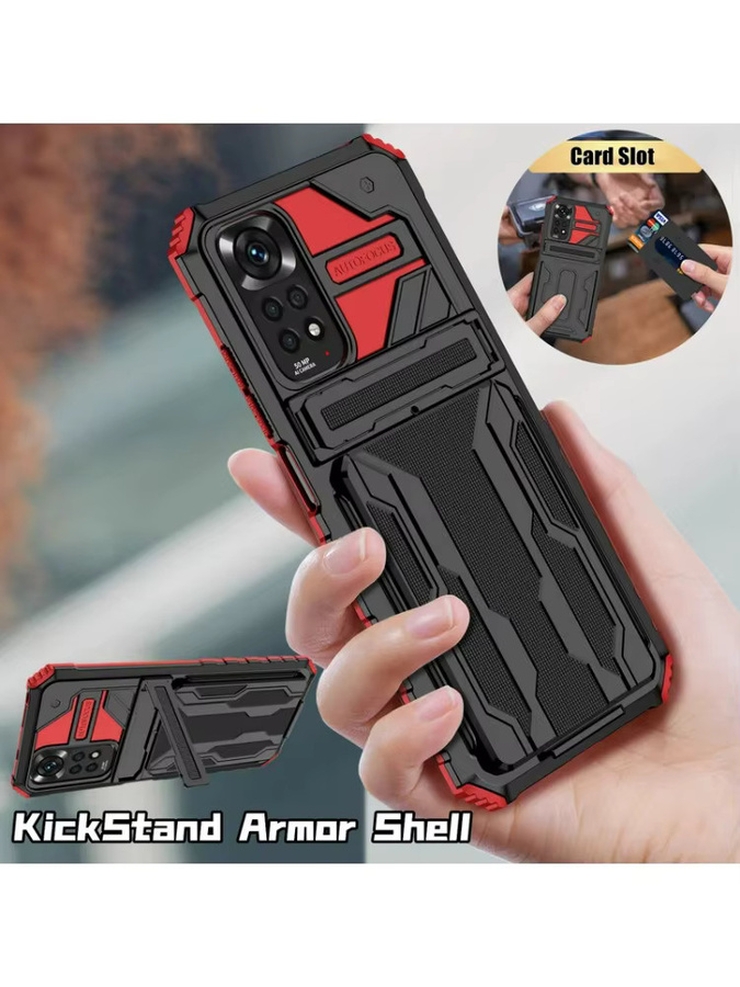 Stoßfeste Silikon-Schutzhülle mit Kreditkartensteckplatz für Xiaomi Redmi Note 14 13 12 11 11S 10 9 Pro 9T - Bild 6