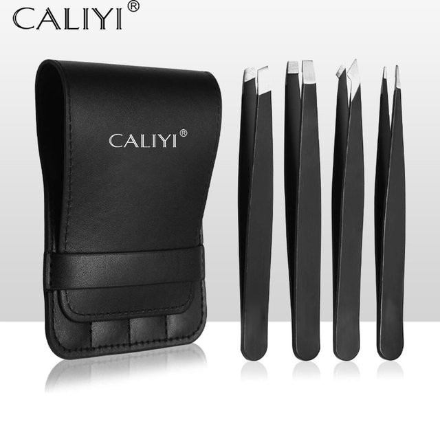 CALIYI Pinzetten-Set, 4-teilig, Edelstahl, Unisex - Bild 1
