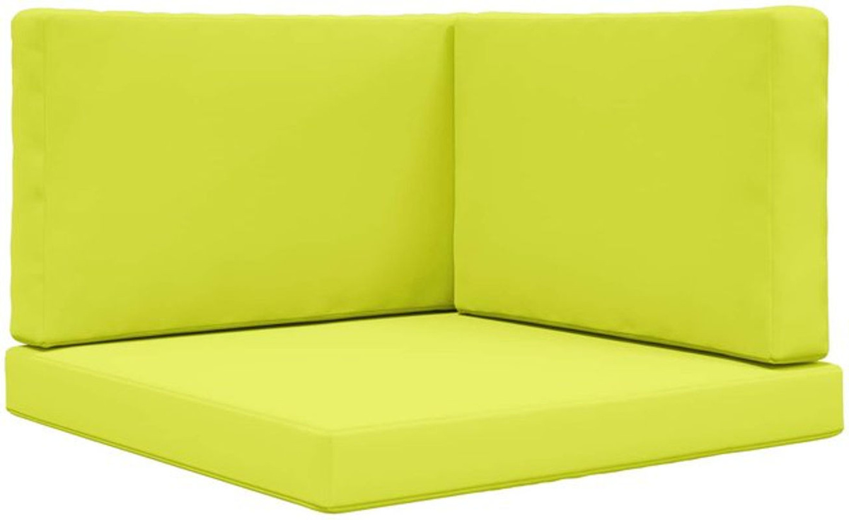 3er-Set quadratische Sofakissen für draußen von vidaXL in Grün aus Polyester - Bild 1