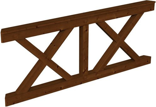 SKANHOLZ Brüstung aus Holz in Braun, B: 180 cm, H: 84 cm - Bild 1