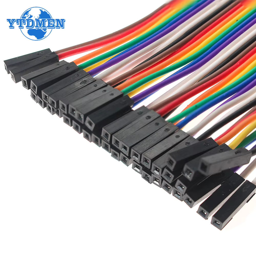 YTDMEN Dupont-Kabel DIY-Kit für Arduino, 20-polig, 30 cm Länge, Multicolor, verschiedene Steckertypen (Stecker auf Stecker, Buchse auf Stecker, Buchse auf Buchse) - Bild 2