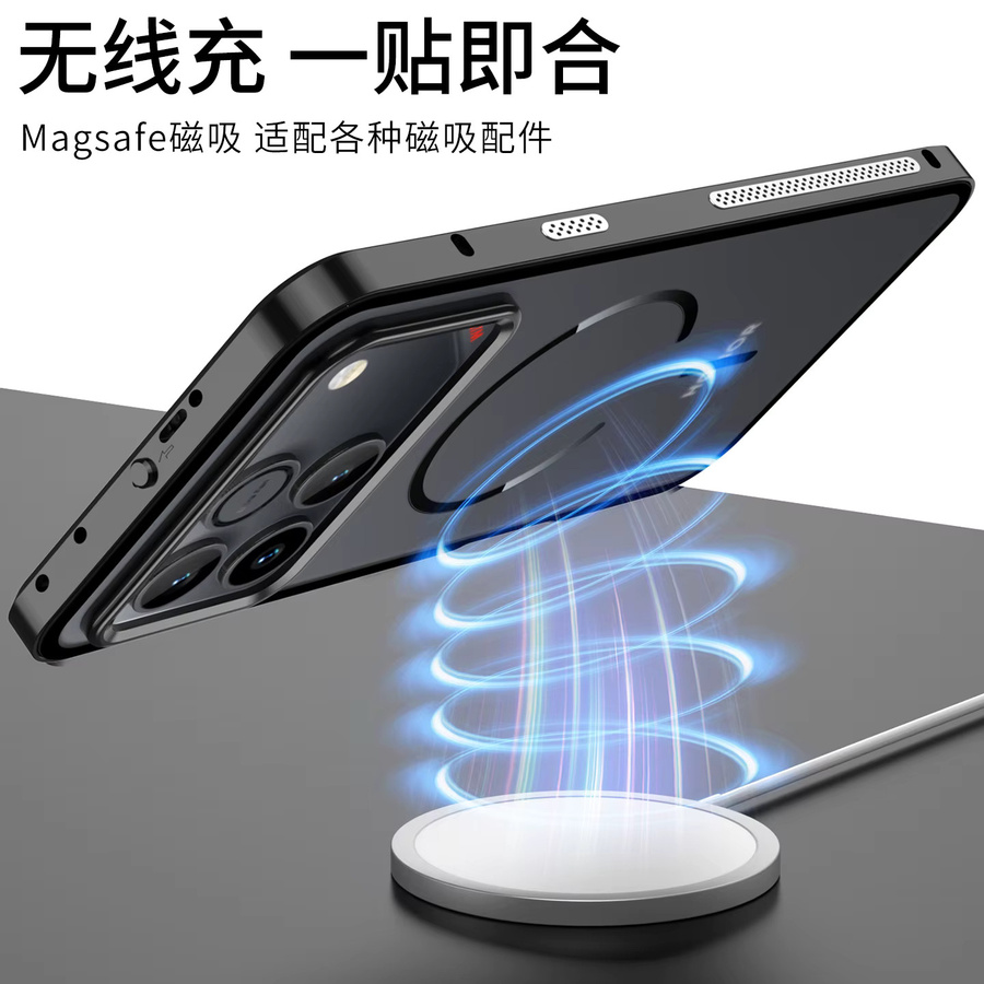 Magnetische Honor Win RT Handyhülle aus Aluminiumlegierung und Acryl in Transparent und Blau - Bild 4