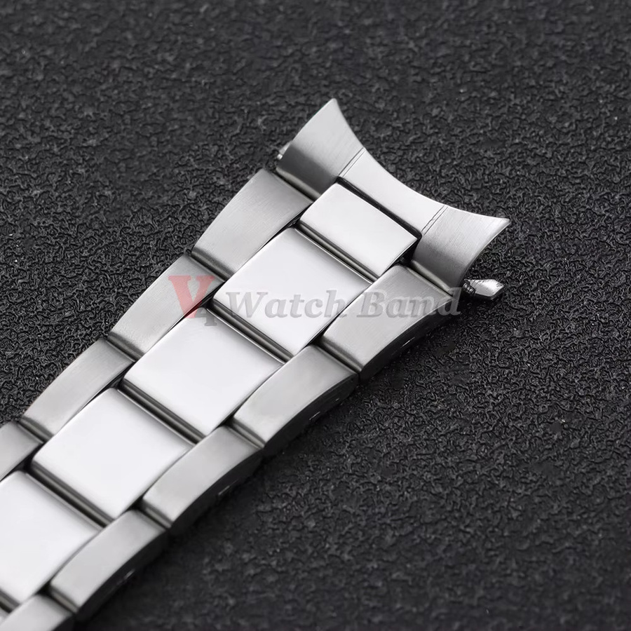 Uhrenarmband Edelstahl, Silber, Herren-Sportarmband - Bild 3