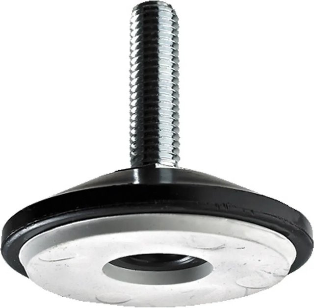 Hettich Bodenausgleichs-Schraube mit Rutschstopp in Silber, B/T/H: 50 x 30 x 50 mm, 2 Stück - Bild 1