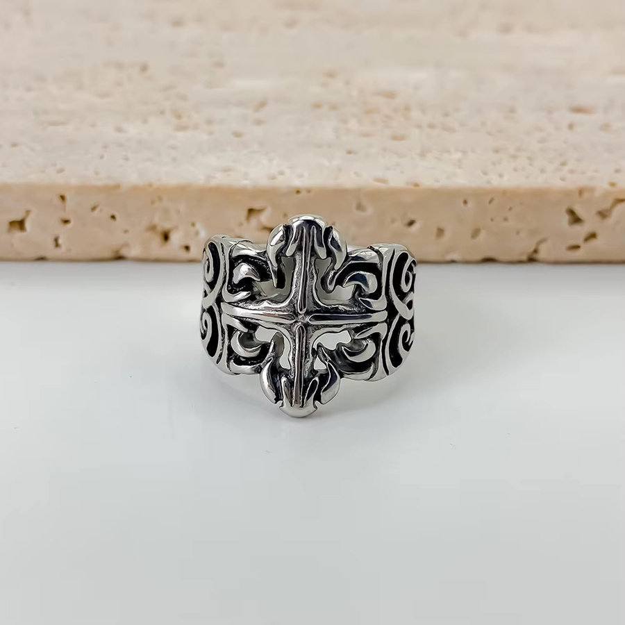 EMANCO Vintage-Ring, Edelstahl, Silber, Herren - Bild 2