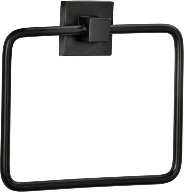 Fackelmann Handtuchring New York Schwarz B/H/T: 19 x 17 x 3,5 cm - Bild 1