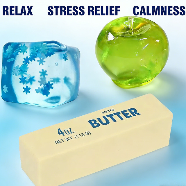 Antistress Butter-Stick, Fidget-Spielzeug, Squishy Käse-Stick - Bild 1