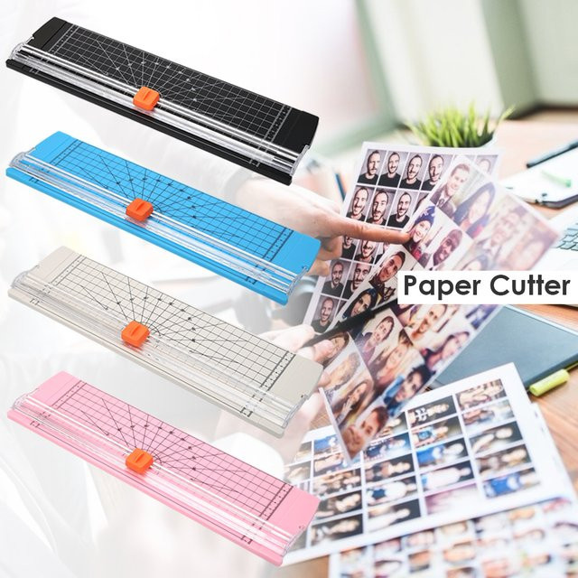 Tragbarer Papierschneider mit Metallklinge und Sicherheitsvorrichtung für A4-Papier, Rotary-System, Breite: 30,0 cm - Bild 1