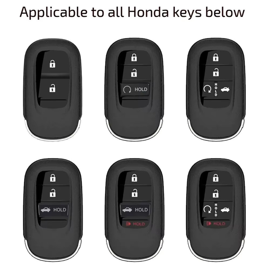 Silikon Schlüsselhülle für Honda Civic 11th Gen, ZRV, ENS1 und XRV in Schwarz - Bild 5